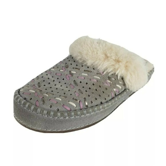 UGG Australia Shoes - UGG Womens Aira Tehuano Gray Passion Slippers Sz 7